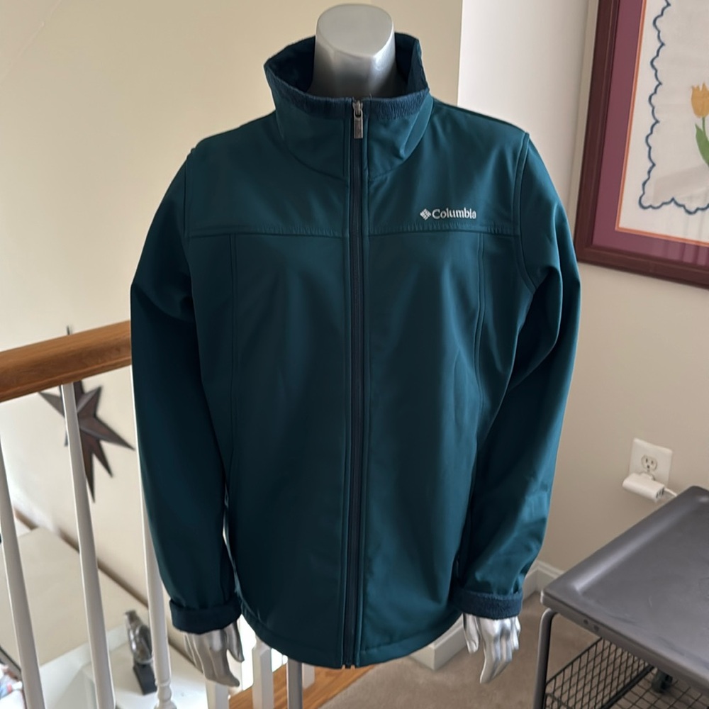 Columbia Kruser Ridge Softshell Green Jacket Size Large